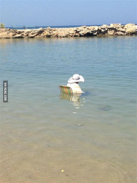 Grandma fell asleep when the tide came in... | Funny pictures, Funny ...