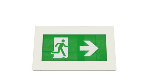 UK made Thin LED Emergency Exit Sign - Emergency Lighting