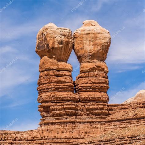 hoodoo rock formations at utah national park mountains — Stock Photo © digidream #74681651