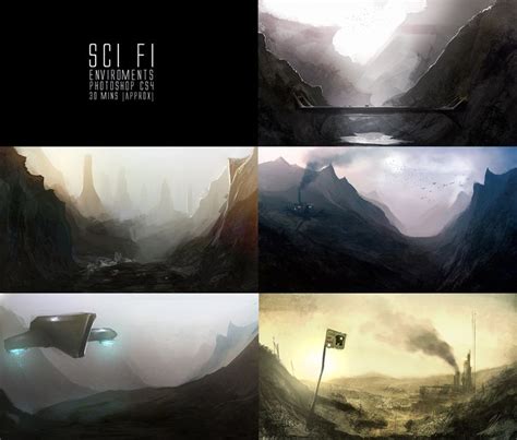 Sci fi landscape, Fantasy landscape, Concept art