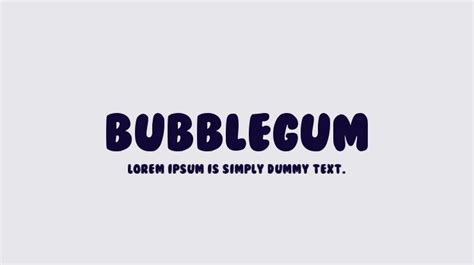 BubbleGum Font : Download Free for Desktop & Webfont