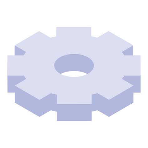 Gear wheel icon, isometric style 15674721 Vector Art at Vecteezy