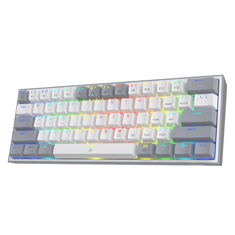 Redragon K617 FIZZ 60% Wired RGB Gaming Keyboard, 61 Keys Compact Mech ...