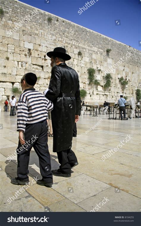 Rabbi Son Wailing Western Wall Jerusalem Stock Photo (Edit Now) 8104255