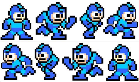 Megaman Sprites 8 Bit