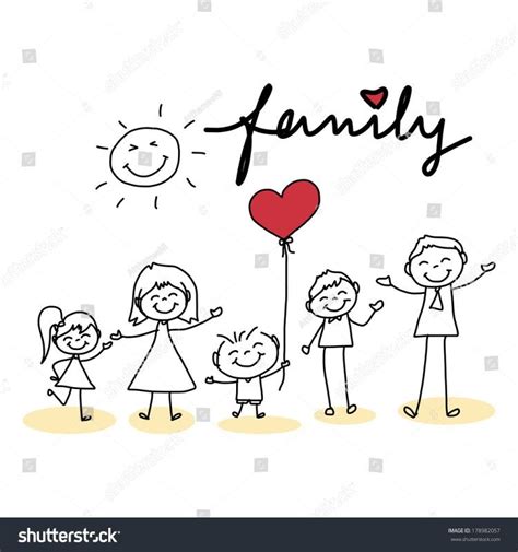 Pin by Isabel Madriz on palitos | Family picture drawing, Stick figure drawing, Family drawing