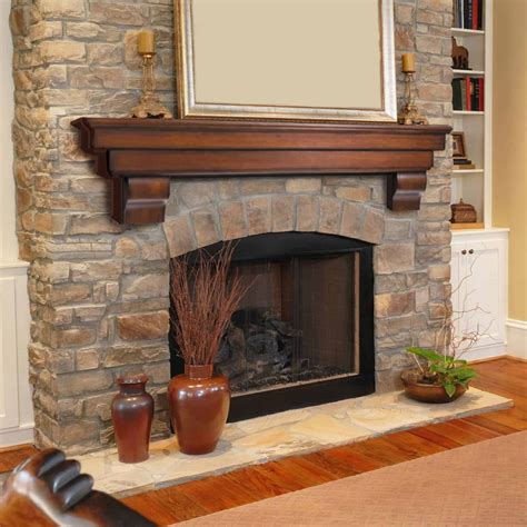 Pearl Mantels Auburn Traditional Fireplace Mantel Shelf - Fireplacess.com