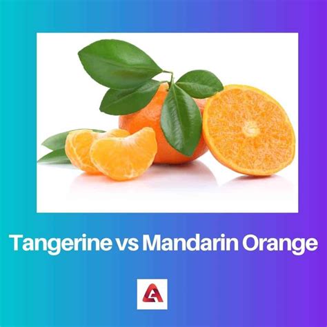 Tangerine vs Mandarin Orange: Difference and Comparison