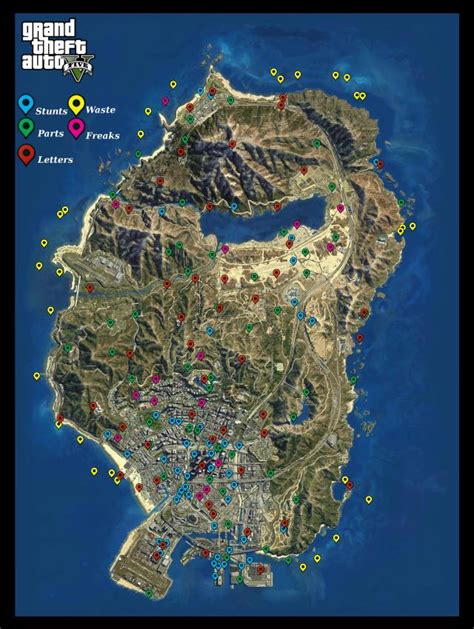 GTA V Stunt Jumps Maps and Locations Guide - Video Games, Walkthroughs, Guides, News, Tips, Cheats