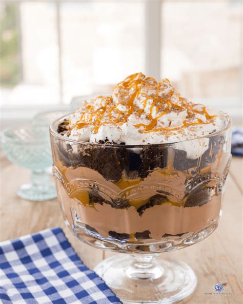 Salted Carmel Chocolate Trifle - Home With Holly J