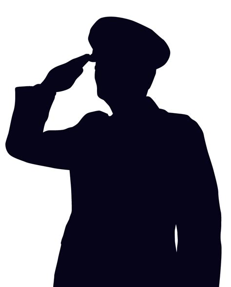 Free Military Salute Silhouette, Download Free Military Salute Silhouette png images, Free ...