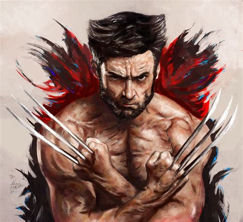 Hugh Jackman as Wolverine Artwork Wallpaper, HD Superheroes 4K ...