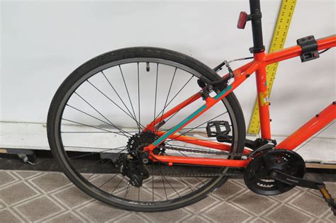 Fuji Bikes 17" Absolute two.3 Orange Hybrid Bike - Oahu Auctions