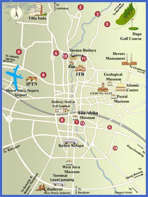 Jakarta Map Tourist Attractions - ToursMaps.com