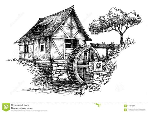 Download Watermill coloring for free - Designlooter 2020 👨‍🎨