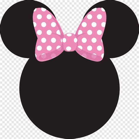 Minnie Mouse Head Pink Bow