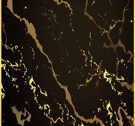 Marble texture black gold Contemporary Wallpaper - TenStickers