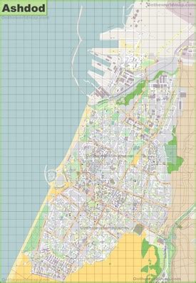 Ashdod Maps | Israel | Maps of Ashdod