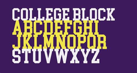 College Block free Font - What Font Is