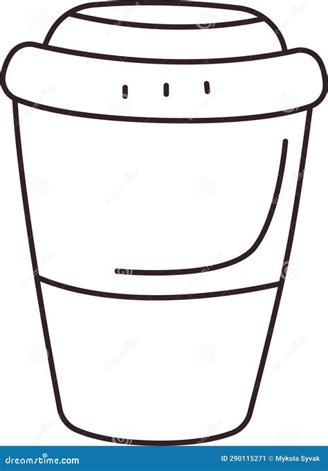 Coffee Cup Doodle stock vector. Illustration of sketch - 290115271