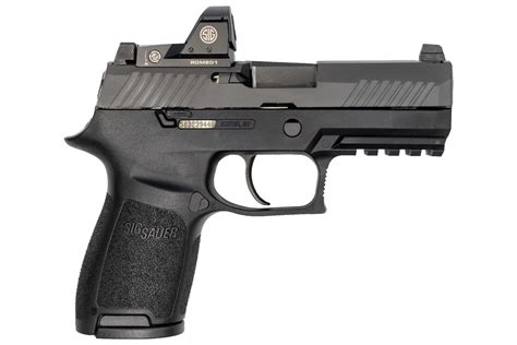 Sig Sauer P320 Compact 9mm Striker-Fired Pistol with ROMEO1 Reflex Sight and Night Sights ...