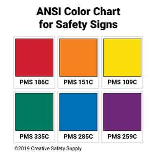 ANSI Safety Colors [With Color Chart] | Creative Safety Supply