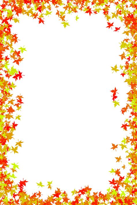 Fall border fall leaves clip art image - WikiClipArt