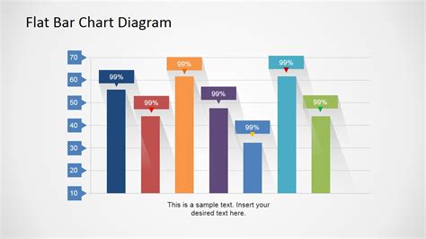 Flat Bar Chart Diagram for PowerPoint - SlideModel