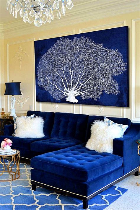 20+ Blue Living Room Furniture - HOMYHOMEE