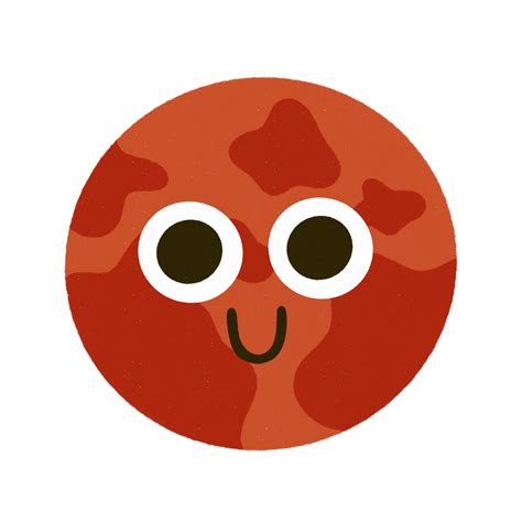 Mars planet cartoon Icon. 18802709 PNG