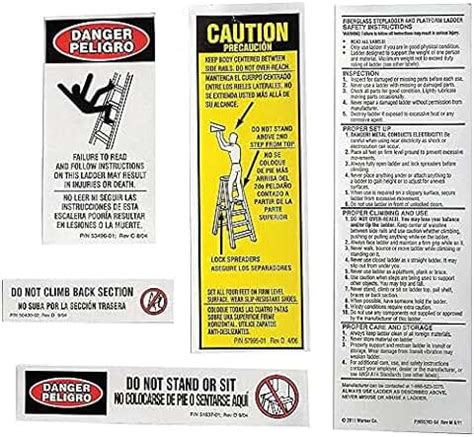 Amazon.com: ladder safety labels