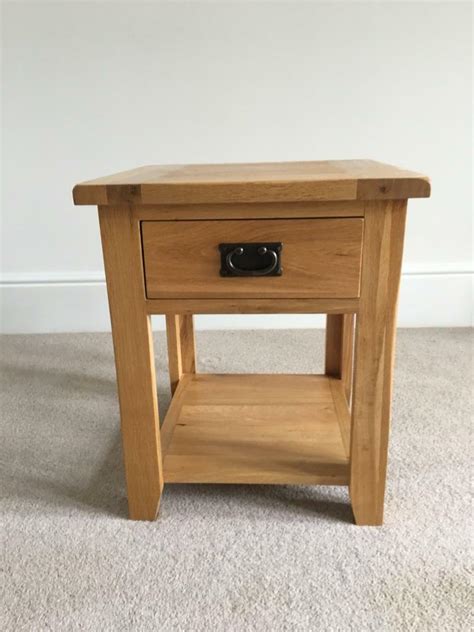 Solid Oak Side table with drawer | in Radcliffe-on-Trent, Nottinghamshire | Gumtree