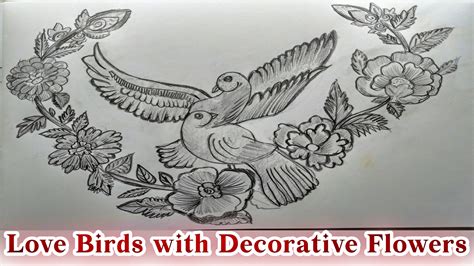 Pencil Shading Art: Love Birds with Decorative Flowers | Abul Hassan | Skillshare