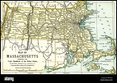 Map of massachusetts hi-res stock photography and images - Alamy