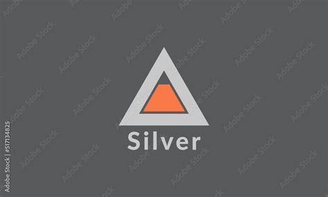 Silver logo design vector templet, Stock Vector | Adobe Stock