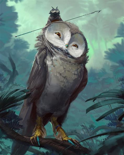 Owl Rider | Criaturas fantásticas, Ilustración de fantasía, Arte de mascotas