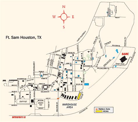 Ft Sam Houston Map ~ ONEIROITAN1