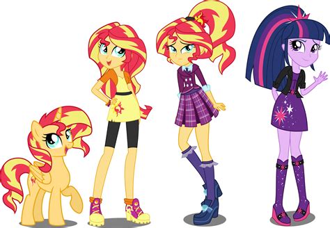 EqG AU Sunset Shimmer and Twilight Sparkle by xebck | My Little Pony: Equestria Girls | Know ...