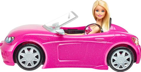 Customer Reviews: Mattel Barbie Doll and Glam Convertible Car Pink ...