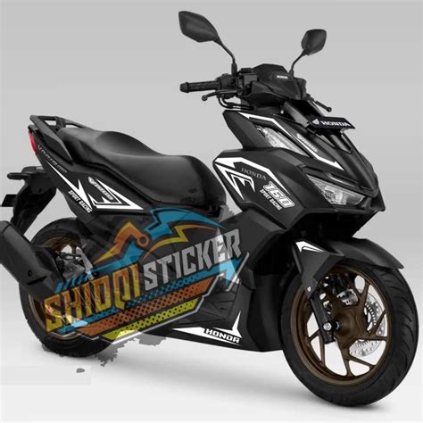 Stiker motor Stiker vario 160 esp Sticker bodi vario 160 hitam lis bodi ...