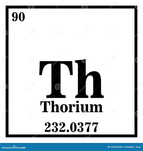 Thorium Periodic Table Of Elements Stock Image | CartoonDealer.com #157362721