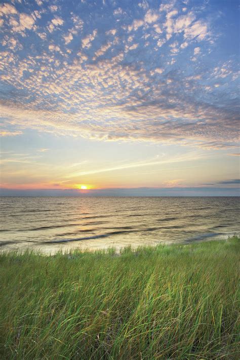 Lake Michigan Sunset I Photograph by Alan Majchrowicz