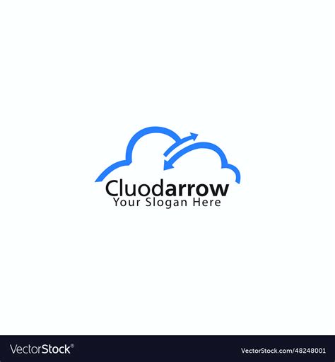 Cloud logo design template Royalty Free Vector Image