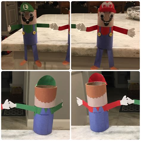 Toilet Paper Roll Craft Super Mario Bros | Mario crafts, Paper roll crafts, Toilet paper roll crafts