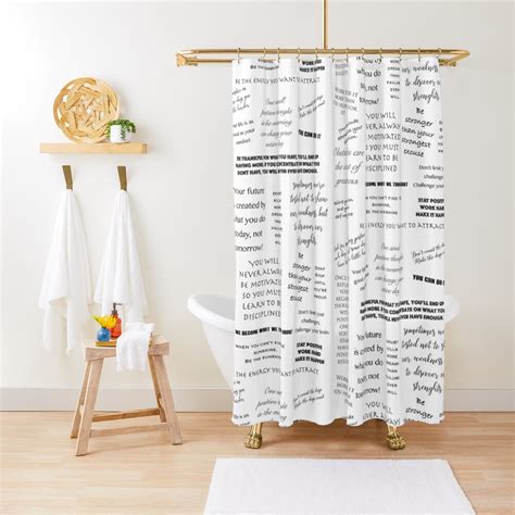 "Motivational Wallpaper Quotes" Shower Curtain for Sale by TransitJan | Redbubble