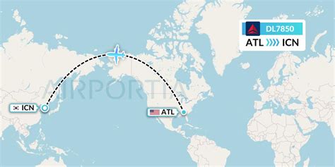 DL7850 Flight Status Delta Air Lines: Atlanta to Seoul (DAL7850)