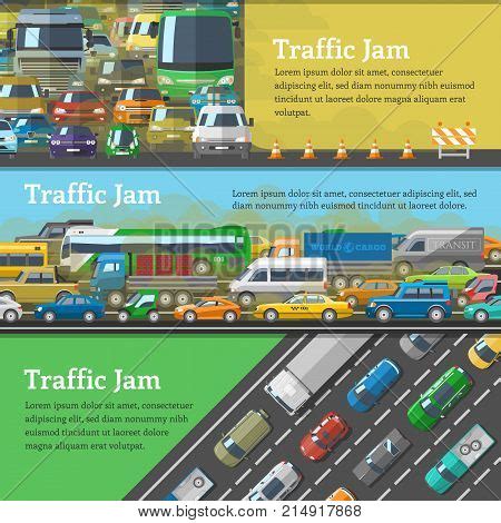 Traffic Road Jam Vector & Photo (Free Trial) | Bigstock