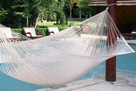 Queen Size Cream Cotton Mexican Hammock - Heavenly Hammocks Rope Hammock, Hammocks, Rasta Shop ...