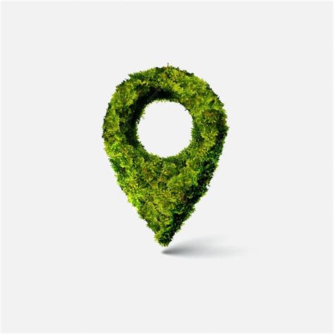 Premium Vector | Green location symbol of pin green destination ...