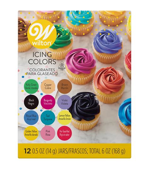 Wilton Icing Colors 1/2 Ounce 12Pk-Assorted Colors | JOANN